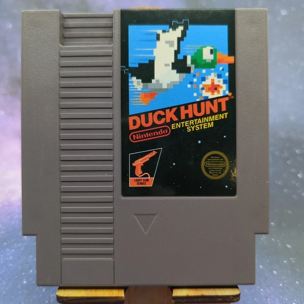 Duck Hunt (Nintendo NES 1985) MATTEL Hangtab Variant 5-Screw CIB COMPLETE Tested